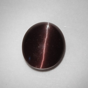 Cat's eye scapolite marrom natural 5,88ct, corte oval, translúcido