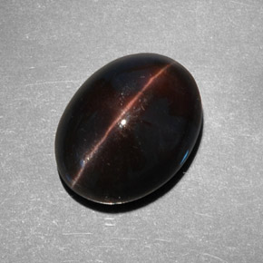 Cat's eye scapolite marrom natural 9,21ct, corte oval, translúcido