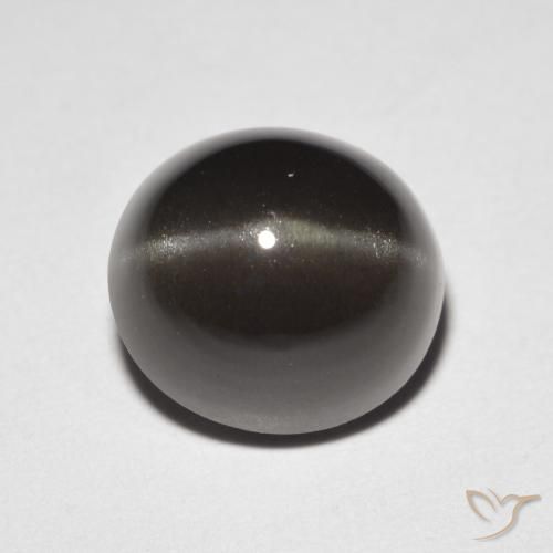 Cat's eye scapolite marrom natural 3,32ct, corte oval, translúcido