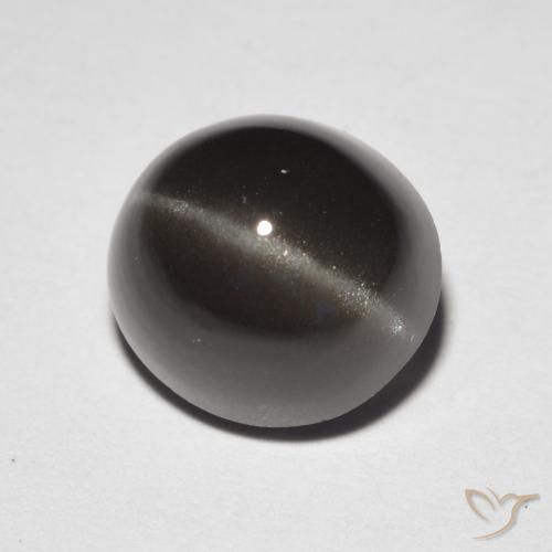 Cat's eye scapolite marrom natural 3,32ct, corte oval, translúcido