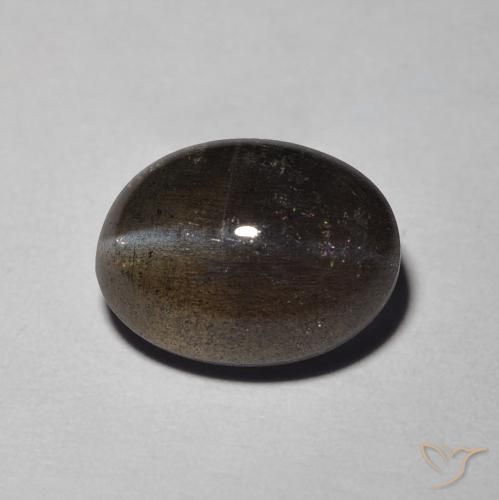 2.94ct Natural Marrom Escapolita Olho de Gato, oval, Translúcido