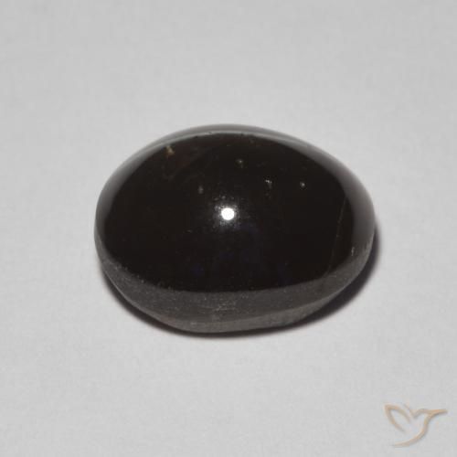 Escapolita Olho de Gato Preto Natural 2.24ct, oval, Translúcido