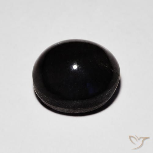Escapolita Olho de Gato Preto Natural 2.70ct, oval, Translúcido