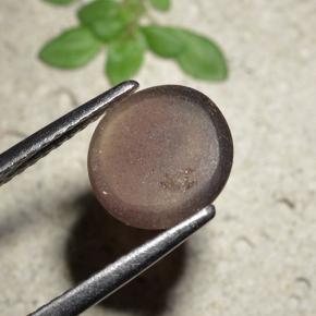 Cat's eye scapolite marrom natural 1,76ct, corte redondo, translúcido