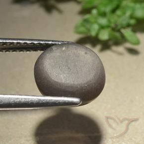 Escapolita Olho de Gato Umber Brown Natural 3.07ct, Corte Redondo, Translúcido