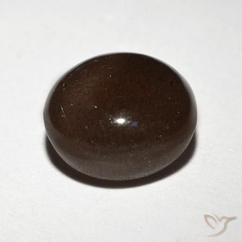 Escapolita Olho de Gato Chocolate marrom Natural 3.10ct, Redondo, Translúcido