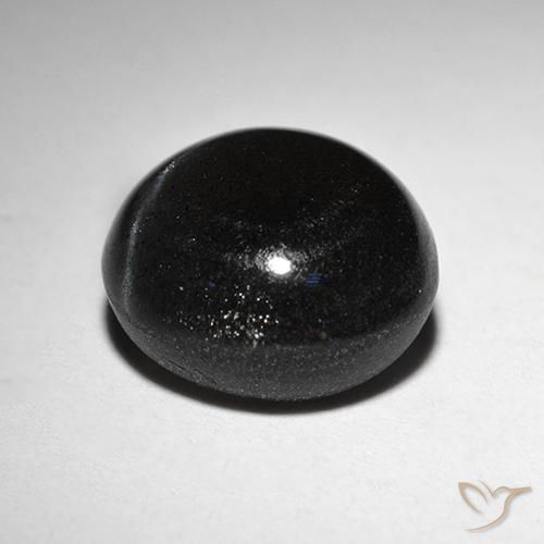 Escapolita Olho de Gato Preto Natural 2.87ct, Redondo, Translúcido