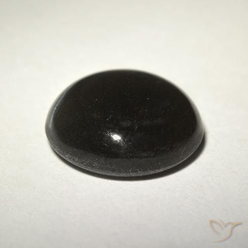 Escapolita Olho de Gato Preto Natural 2.62ct, Redondo, Translúcido