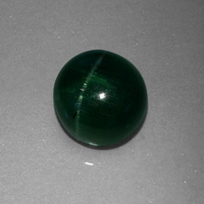 Cat's eye tourmaline verde natural 2,43ct, transparente, transparente/translúcido