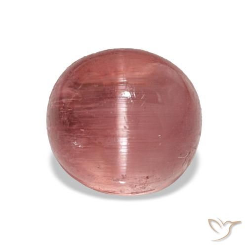 3.07ct Rosa escuro Turmalina Olho de Gato, oval, Transparente