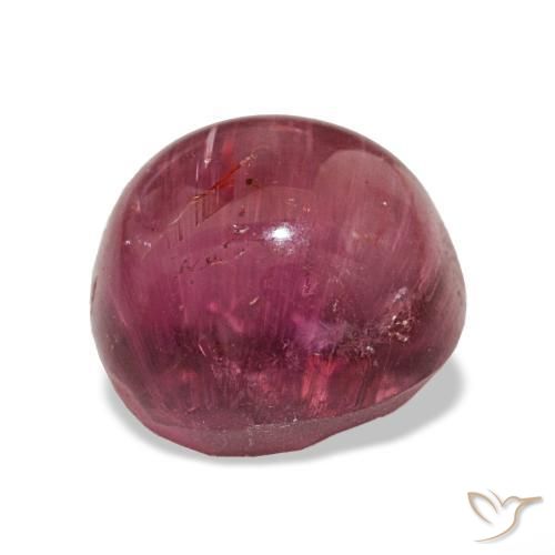 Turmalina Olho de Gato rosa médio Natural 8.11ct, Corte Oval, Translúcido