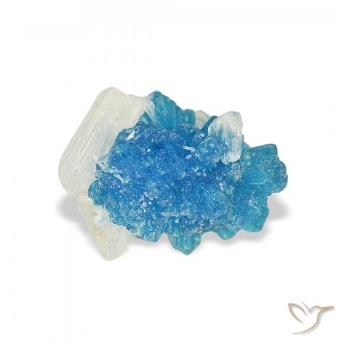 1.80ct Natural Azul Azure Elétrico cavassita, Chique, Opaco