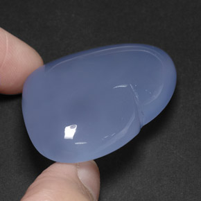 Calcedônia azul natural 117,45ct, transparente, transparente/translúcido