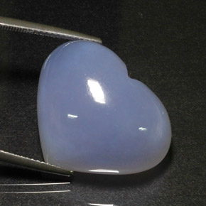 Calcedônia azul natural 31,47ct, transparente, transparente/translúcido