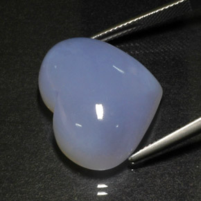 Calcedônia azul natural 31,47ct, transparente, transparente/translúcido