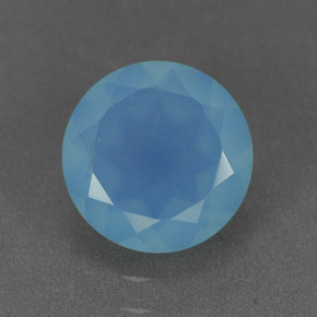 Calcedônia Azul Natural 1.07ct, Transparente, Transparente/Translúcido