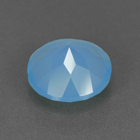 Calcedônia Azul Natural 1.07ct, Transparente, Transparente/Translúcido