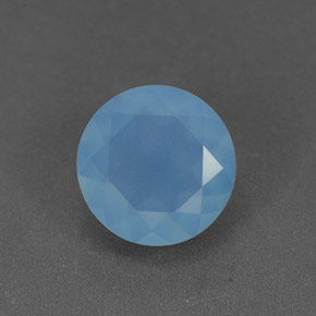 Calcedônia azul natural 1,07ct, transparente, transparente/translúcido