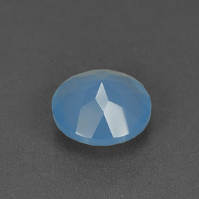Calcedônia azul natural 1,07ct, transparente, transparente/translúcido