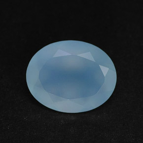 Calcedônia azul natural 2,25ct, transparente, transparente/translúcido