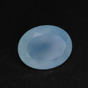 Calcedônia azul natural 2,25ct, transparente, transparente/translúcido