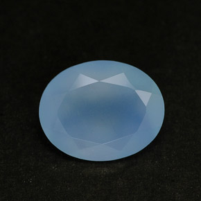 Calcedônia azul natural 2,25ct, transparente, transparente/translúcido