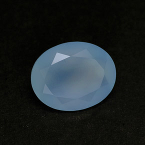 Calcedônia azul natural 2,25ct, transparente, transparente/translúcido