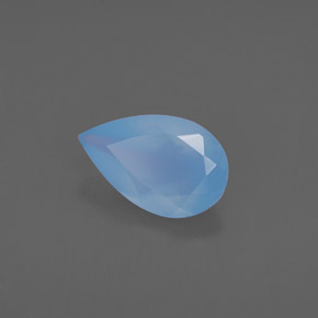 Calcedônia azul natural 0,64ct, transparente, transparente/translúcido