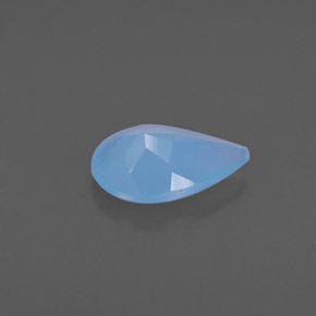 Calcedônia azul natural 0,64ct, transparente, transparente/translúcido