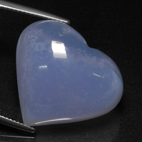 Calcedônia azul natural 40,12ct, transparente, transparente/translúcido