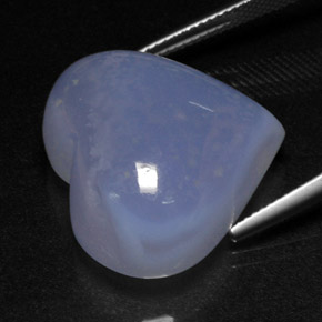 Calcedônia azul natural 40,12ct, transparente, transparente/translúcido