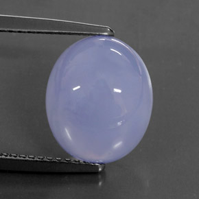 Calcedônia azul natural 5,50ct, transparente, transparente/translúcido