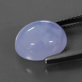 Calcedônia azul natural 5,50ct, transparente, transparente/translúcido