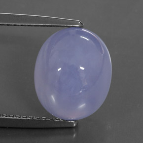 Calcedônia azul natural 5,65ct, transparente, transparente/translúcido