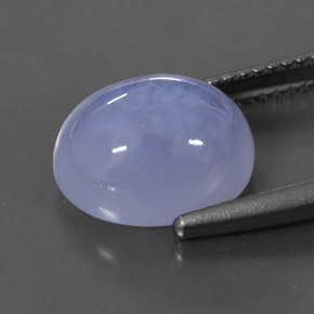 Calcedônia azul natural 5,65ct, transparente, transparente/translúcido
