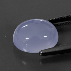 Calcedônia azul natural 5,88ct, transparente, transparente/translúcido