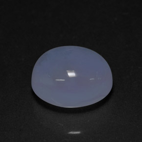 Calcedônia azul natural 4,76ct, transparente, transparente/translúcido