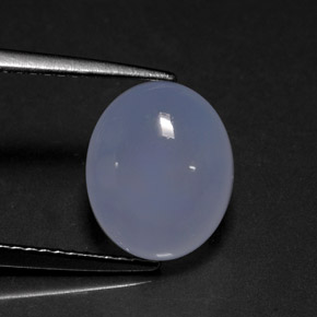 Calcedônia azul natural 3,90ct, transparente, transparente/translúcido