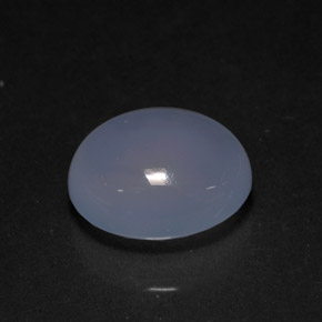 Calcedônia azul natural 3,90ct, transparente, transparente/translúcido