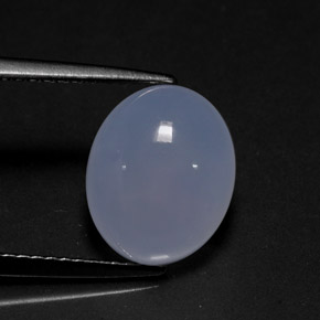 Calcedônia azul natural 4,20ct, transparente, transparente/translúcido