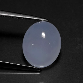 Calcedônia azul natural 3,94ct, transparente, transparente/translúcido
