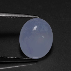 Calcedônia azul natural 4,03ct, transparente, transparente/translúcido