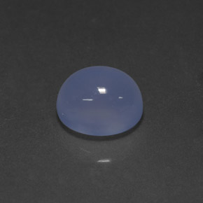 Calcedônia azul natural 5,09ct, transparente, transparente/translúcido