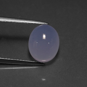 Calcedônia azul natural 5,27ct, transparente, transparente/translúcido