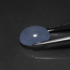 Calcedônia azul natural 4,23ct, transparente, transparente/translúcido
