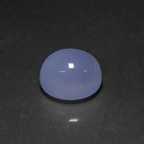 Calcedônia azul natural 5,64ct, transparente, transparente/translúcido