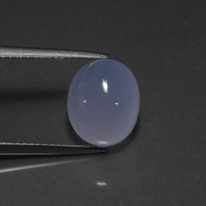 Calcedônia azul natural 4,75ct, transparente, transparente/translúcido