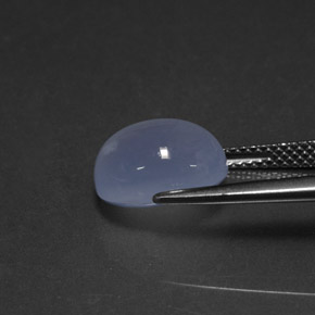 Calcedônia azul natural 4,75ct, transparente, transparente/translúcido