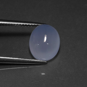 Calcedônia azul natural 5,06ct, transparente, transparente/translúcido