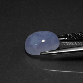 Calcedônia azul natural 4,27ct, transparente, transparente/translúcido